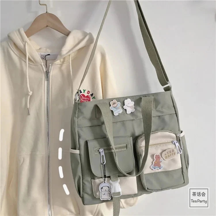 Waterproof Canvas Women’s Handbag – Shoulder, Tote & Crossbody