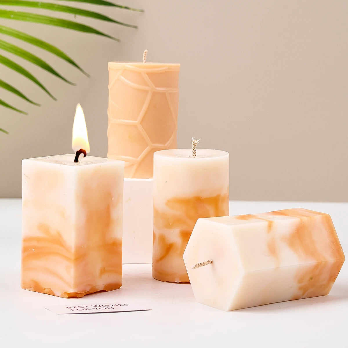 3D Geometric Silicone Candle