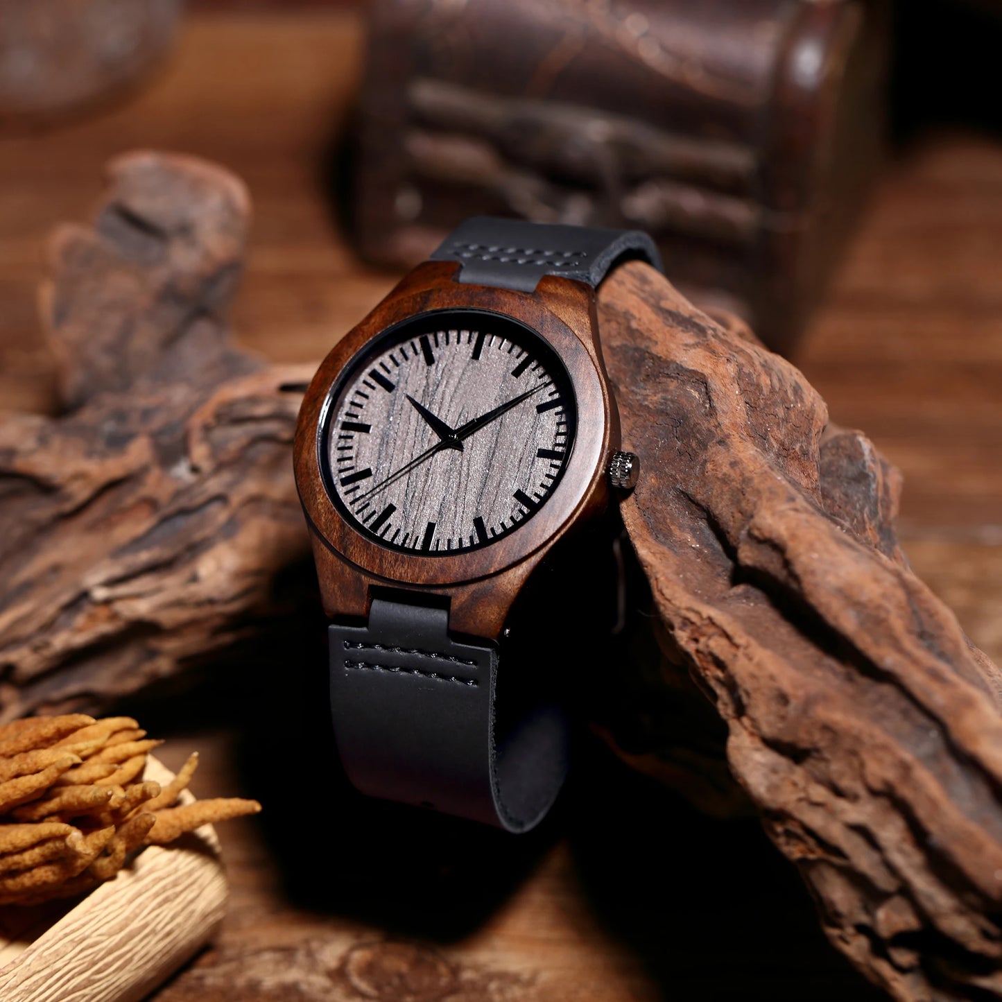 Nordic Minimalist Wooden Watch – Japanese Quartz Movement