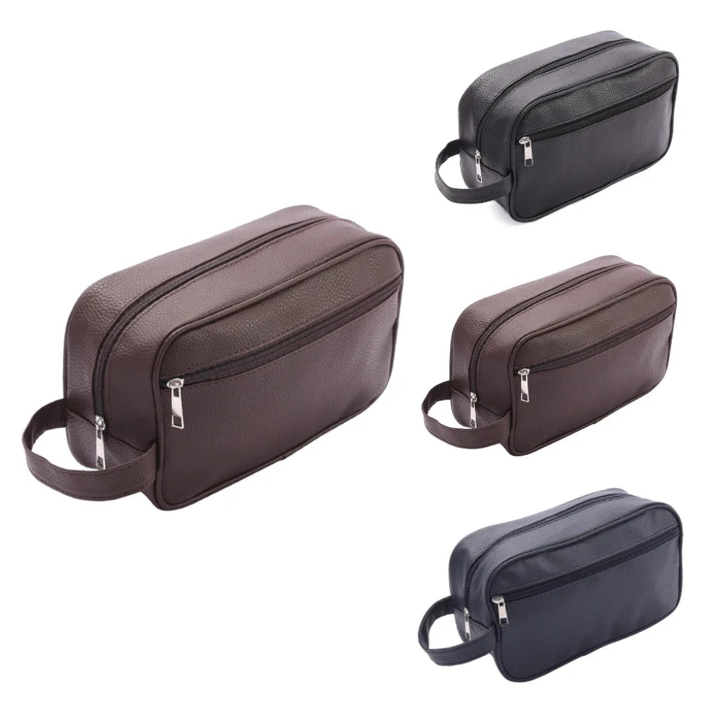 Men’s Waterproof Travel Toiletry Bag – PVC Cosmetic Organizer