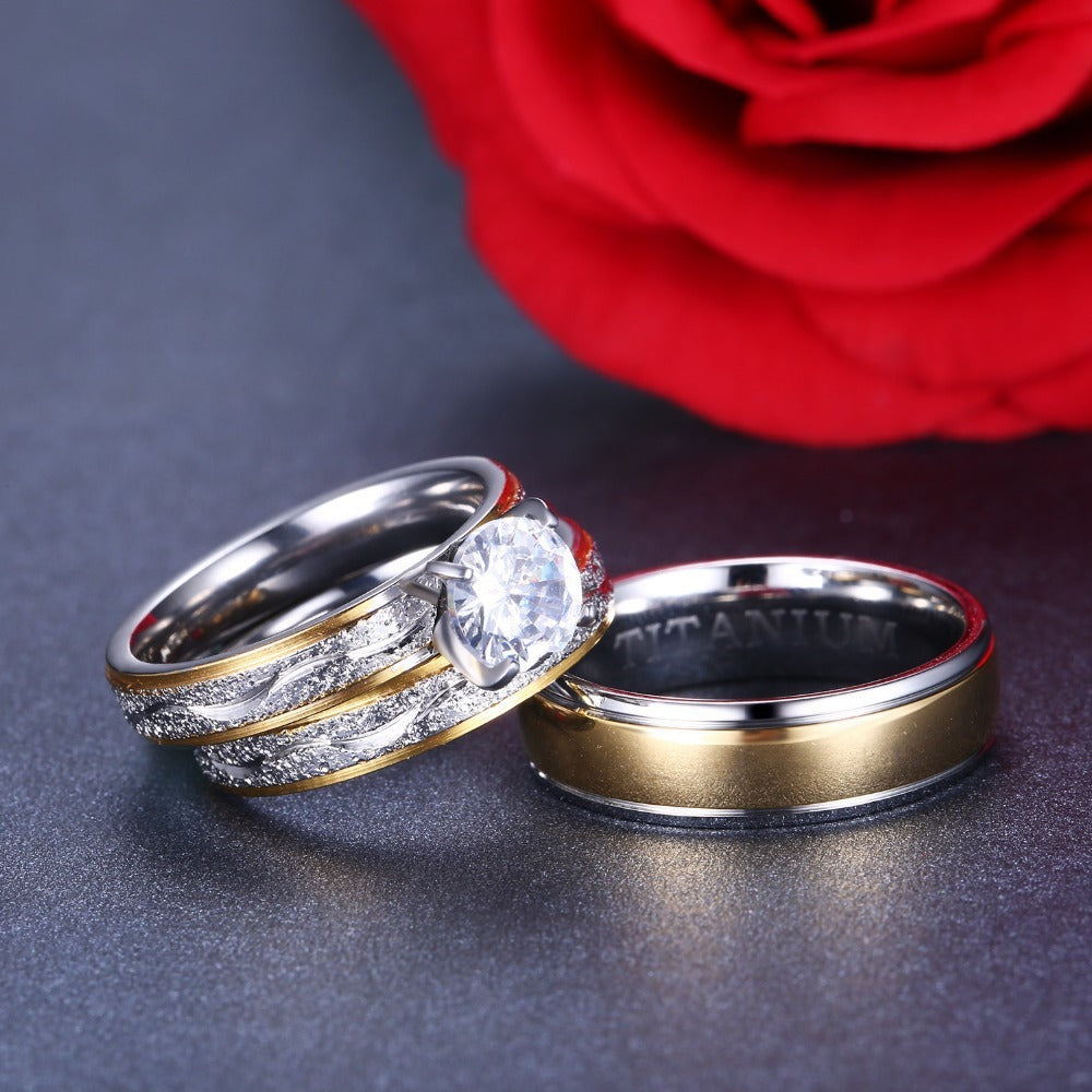 Fashion Retro Simple Couple Ring