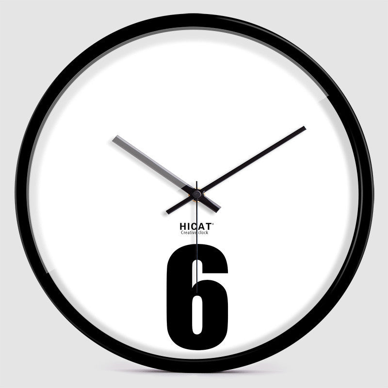 Simple Clock 6 Wall Clock Creative Bedroom Silent Quartz Clock
