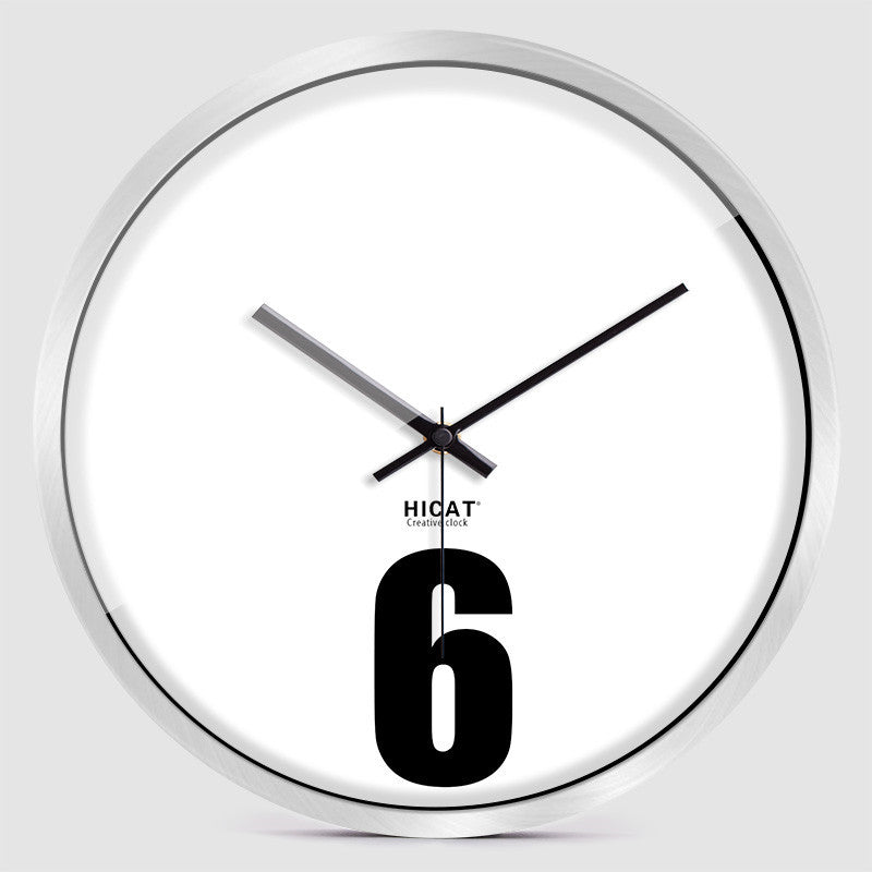 Simple Clock 6 Wall Clock Creative Bedroom Silent Quartz Clock
