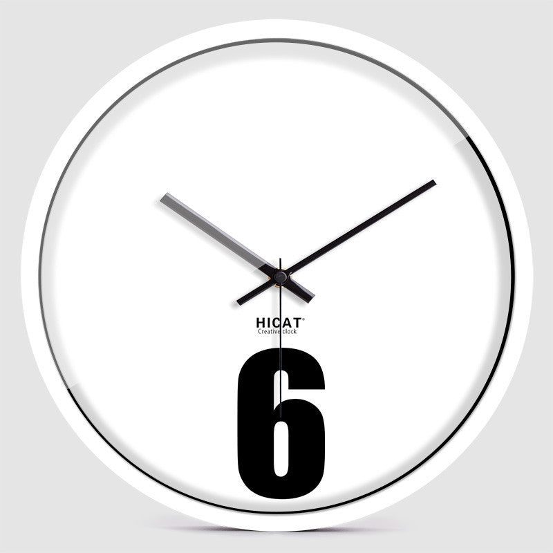 Simple Clock 6 Wall Clock Creative Bedroom Silent Quartz Clock