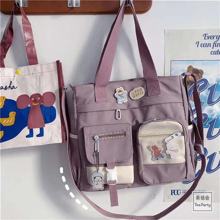 Waterproof Canvas Women’s Handbag – Shoulder, Tote & Crossbody