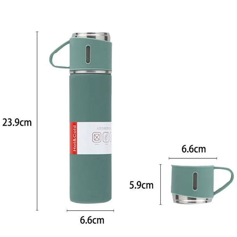 500ML Stainless Steel Vacuum Flask – Thermal Insulated Couple Bottle