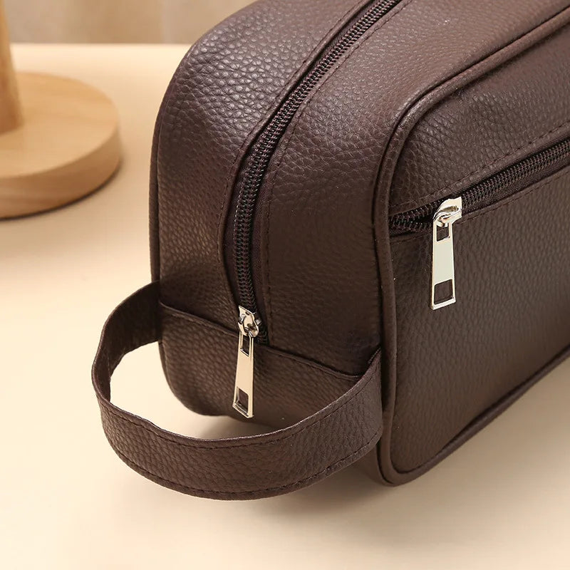 Men’s Waterproof Travel Toiletry Bag – PVC Cosmetic Organizer