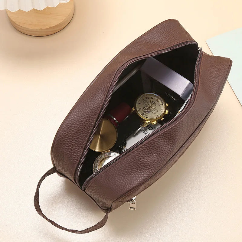 Men’s Waterproof Travel Toiletry Bag – PVC Cosmetic Organizer