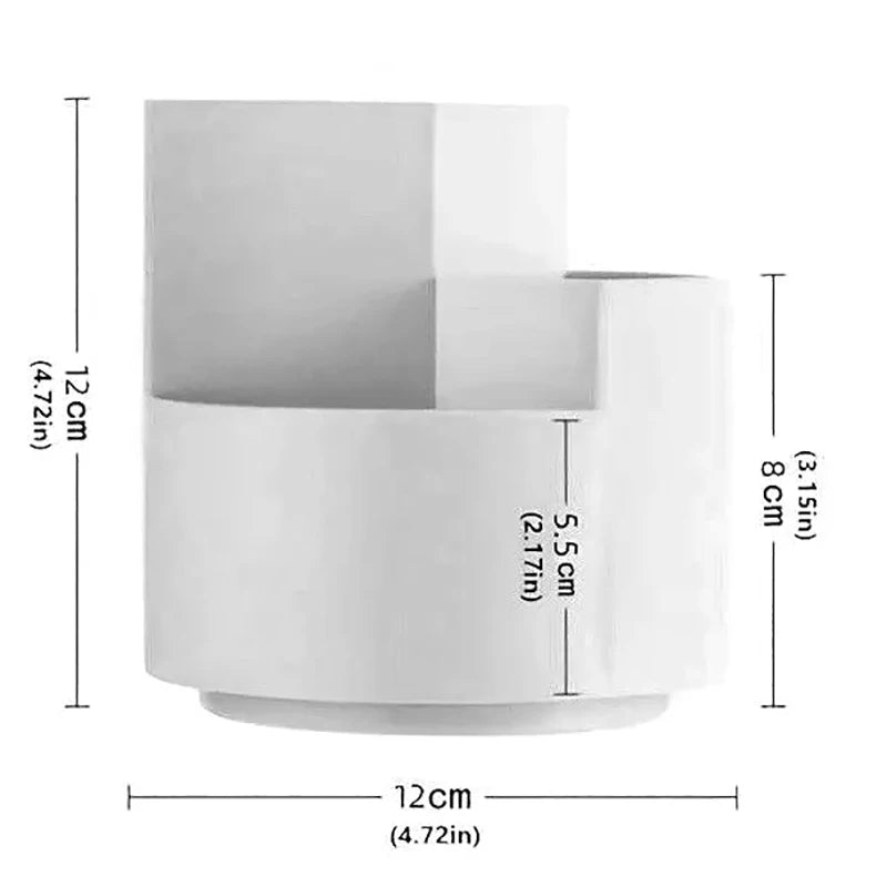 360° Rotating Desk Organizer – Large Capacity Pen & Makeup Holder