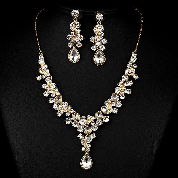 Wedding Bride Necklace Earrings