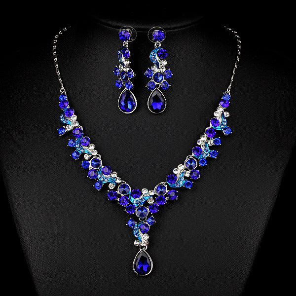 Wedding Bride Necklace Earrings