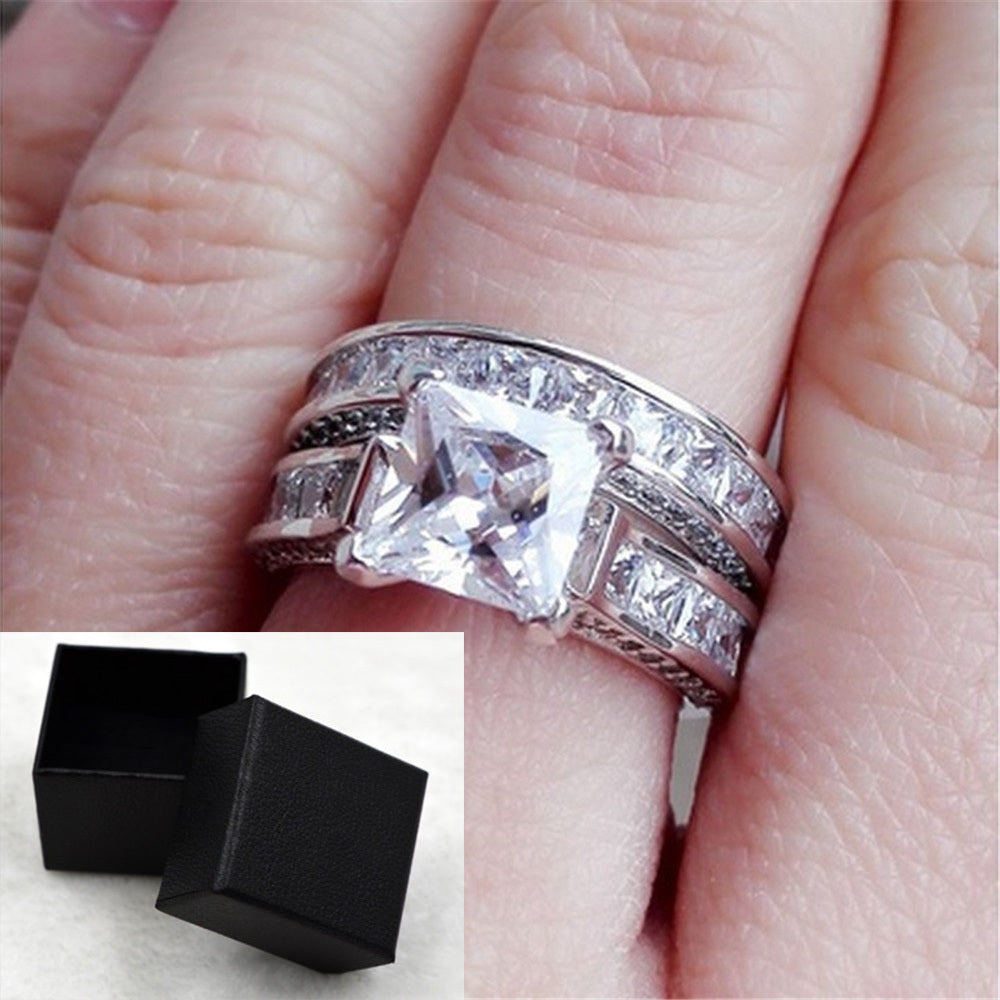 New Style Charm Couple Rings His Her