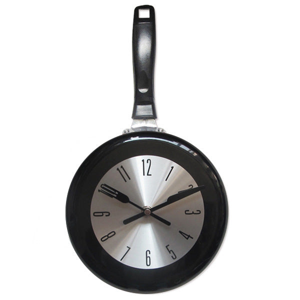 Retro Clock Metal Pan Clock Creative Living Room Wall Watch Simple Wall Clock
