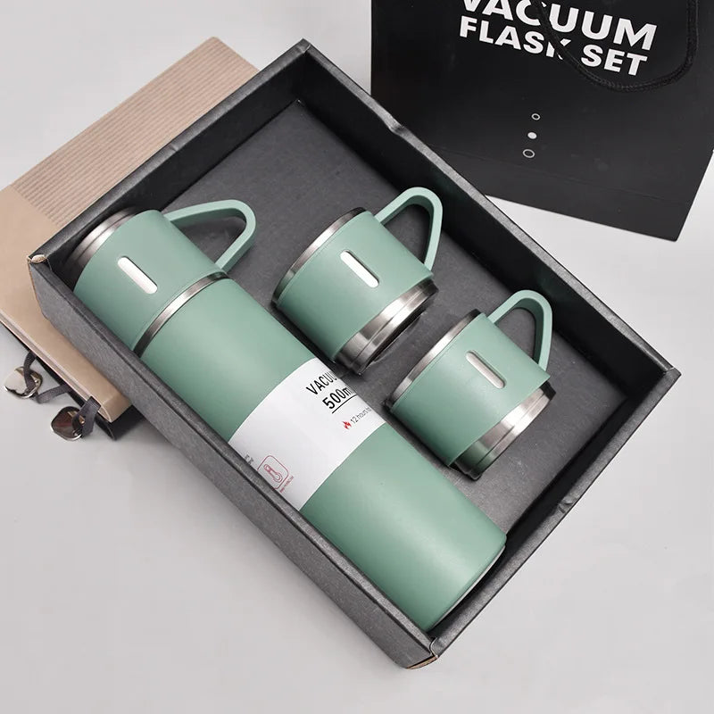 500ML Stainless Steel Vacuum Flask – Thermal Insulated Couple Bottle