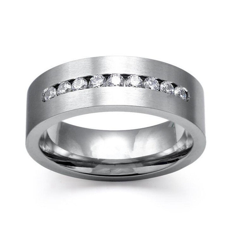 Crystal Diamond Ring European And American