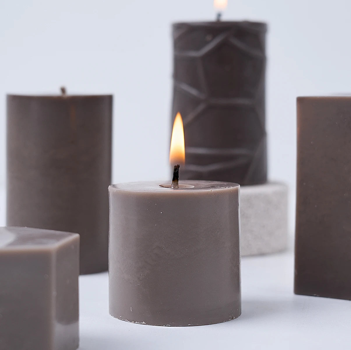 3D Geometric Silicone Candle