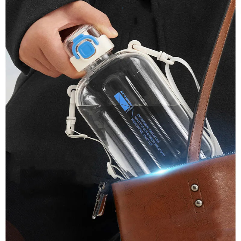 750ML Eco-Friendly Sports Water Bottle – Portable with Strap