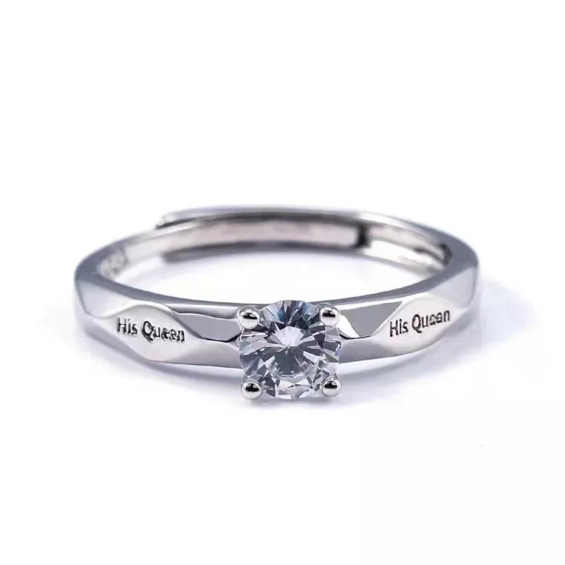 His & Her Engraved Couple Rings – Wedding Love Token