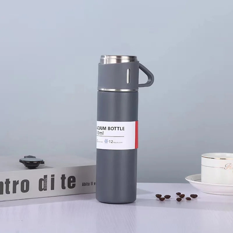 500ML Stainless Steel Vacuum Flask – Thermal Insulated Couple Bottle