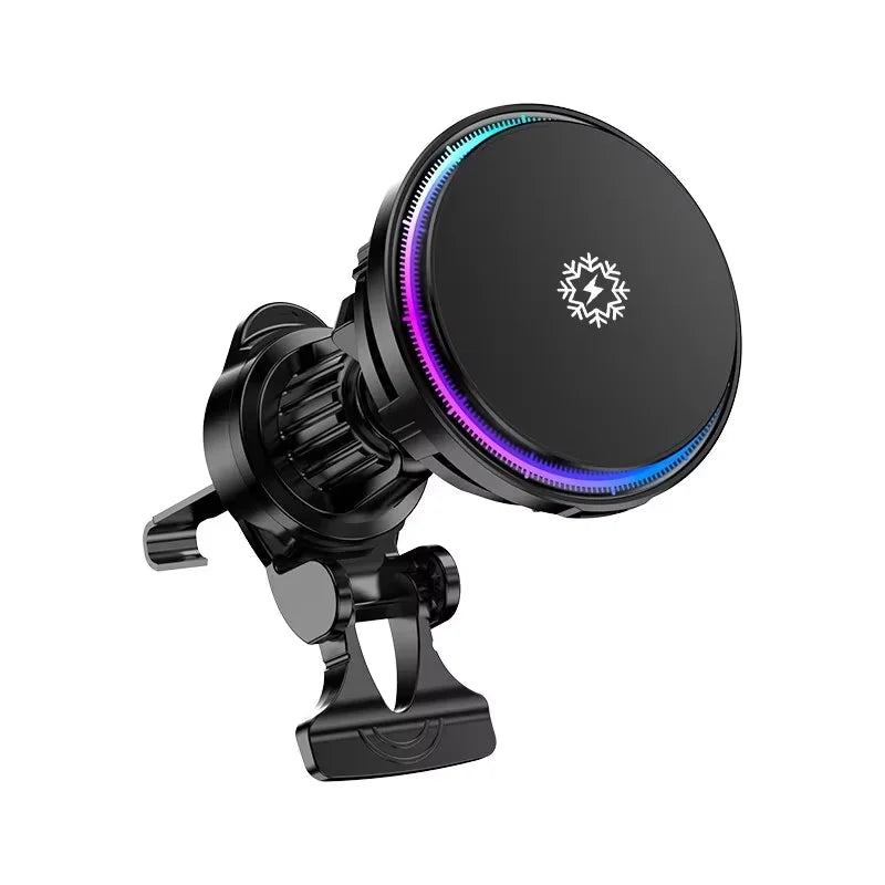 Magnetic Wireless Car Charger – Fast Magsafe Phone Holder Mount