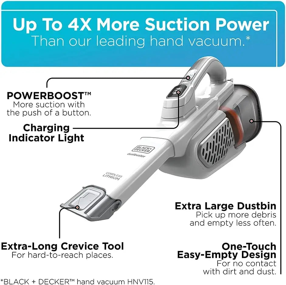 BLACK+DECKER Cordless Handheld Vacuum – AdvancedClean+