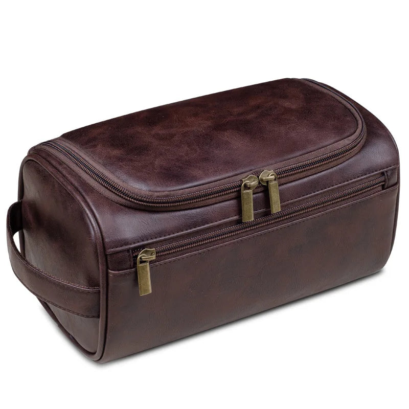 Personalized Leather Toiletry Bag – Dopp Kit for Men