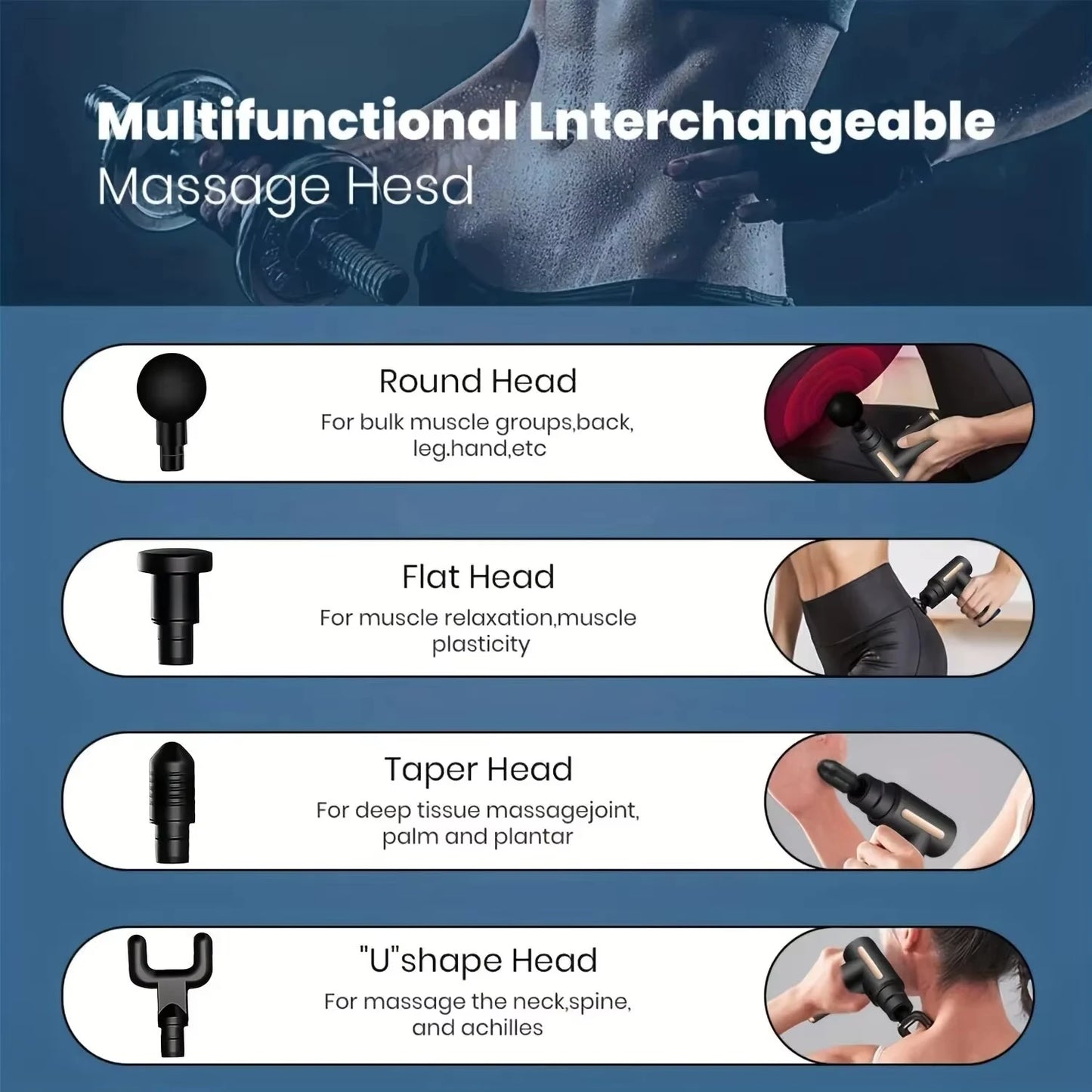 Mini Deep Tissue Massage Gun – Portable Percussion Muscle Massager