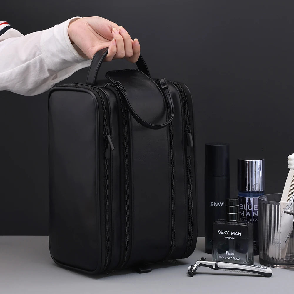 Multi-Pocket Travel Toiletry Bag – Waterproof Cosmetic Organizer