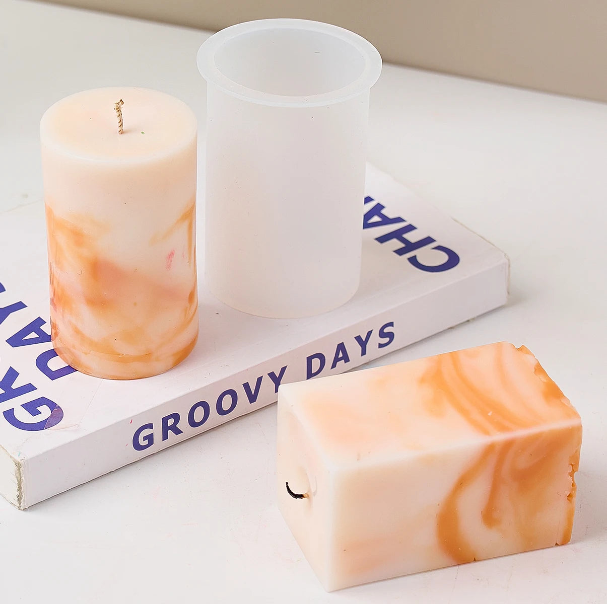 3D Geometric Silicone Candle