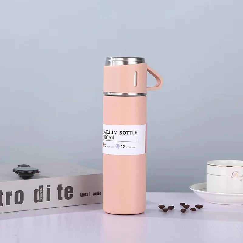 500ML Stainless Steel Vacuum Flask – Thermal Insulated Couple Bottle