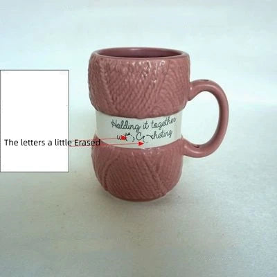 Creative Colorful Wool Ceramics Mugs coffee mug