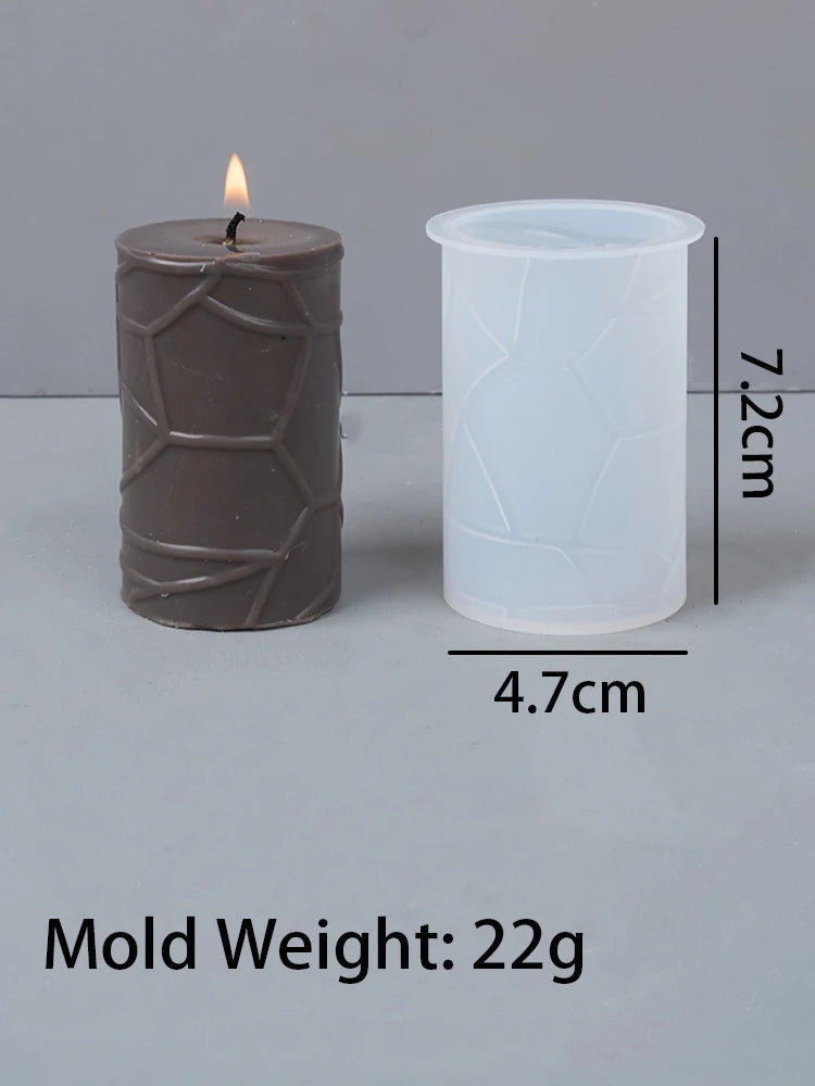 3D Geometric Silicone Candle