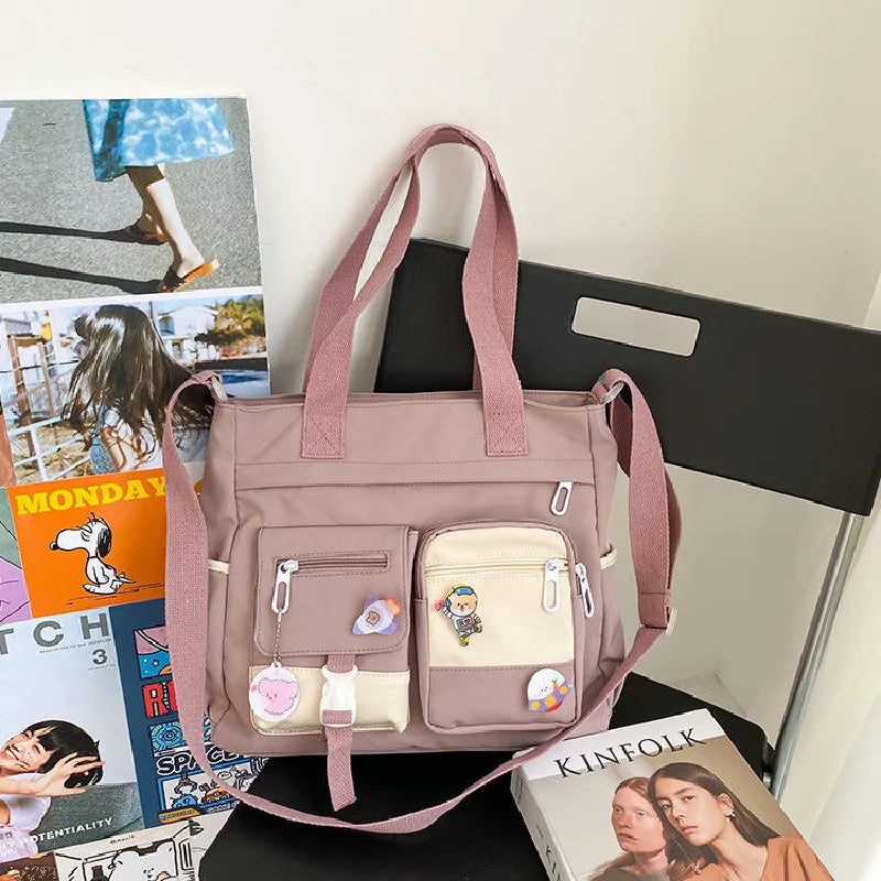 Waterproof Canvas Women’s Handbag – Shoulder, Tote & Crossbody