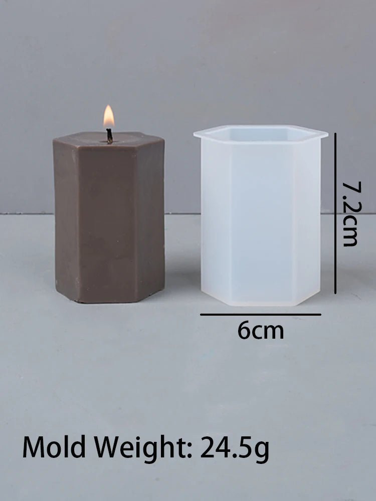 3D Geometric Silicone Candle