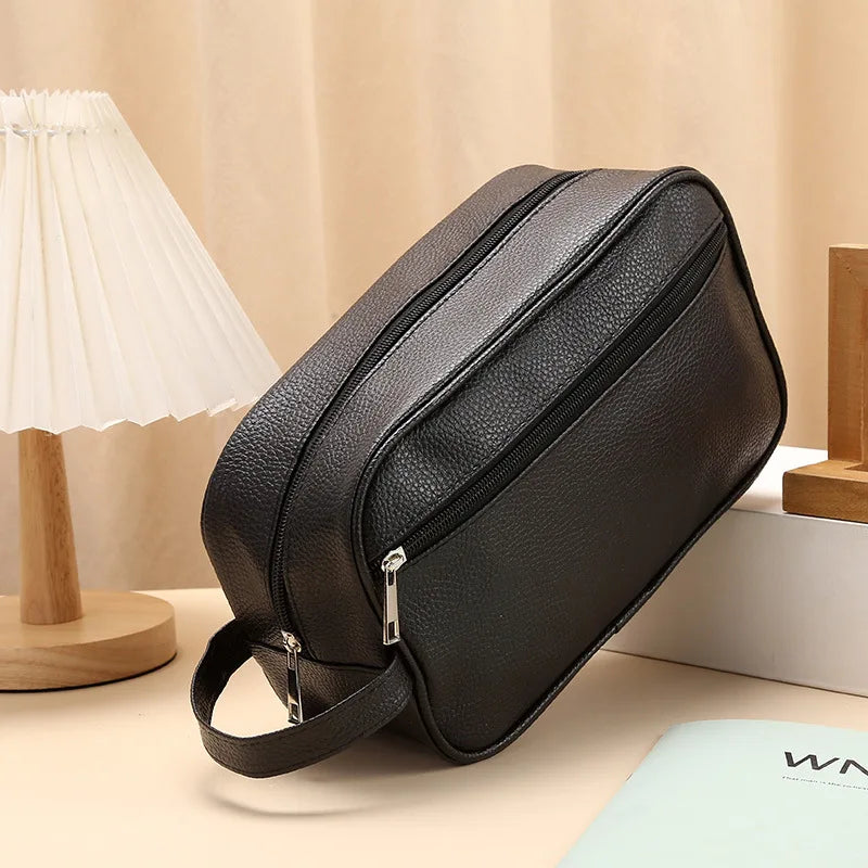 Men’s Waterproof Travel Toiletry Bag – PVC Cosmetic Organizer