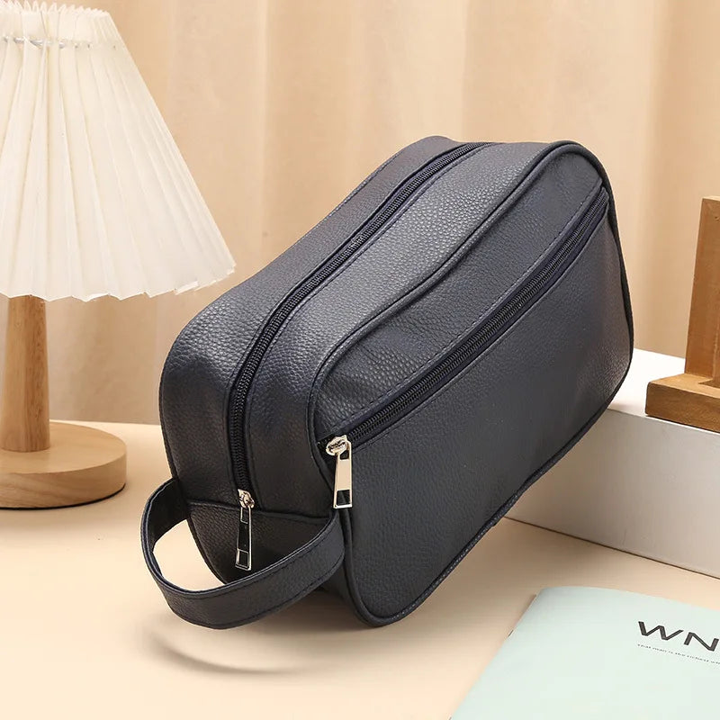 Men’s Waterproof Travel Toiletry Bag – PVC Cosmetic Organizer