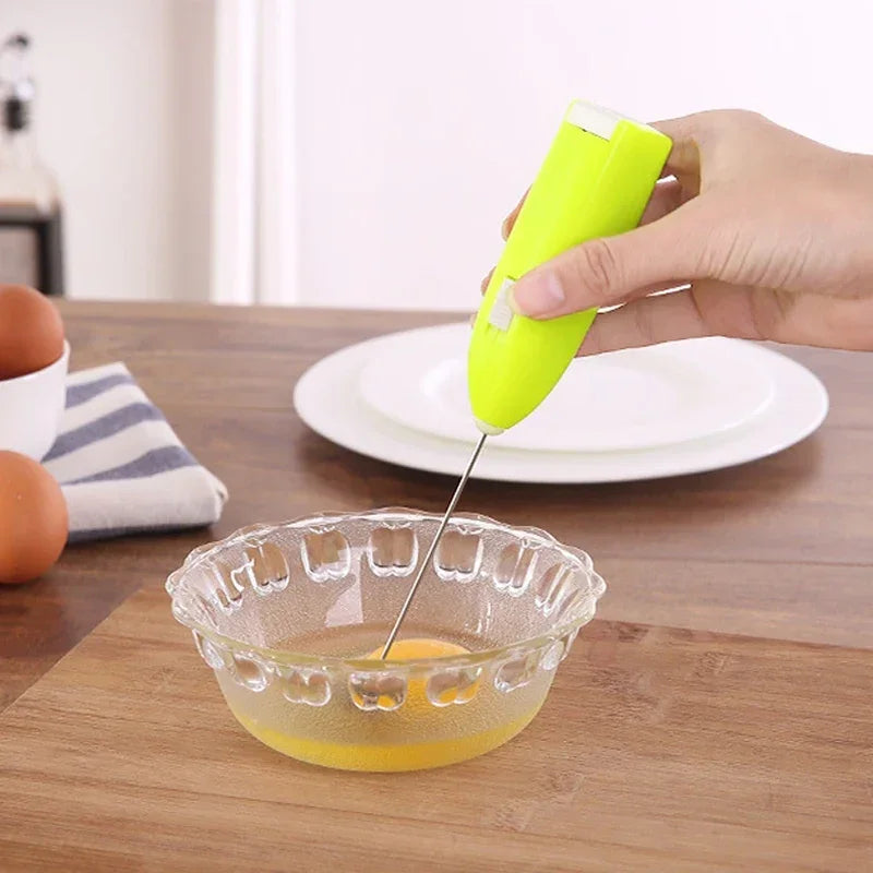 Electric Milk Frother & Egg Beater – Handheld Kitchen Whisk