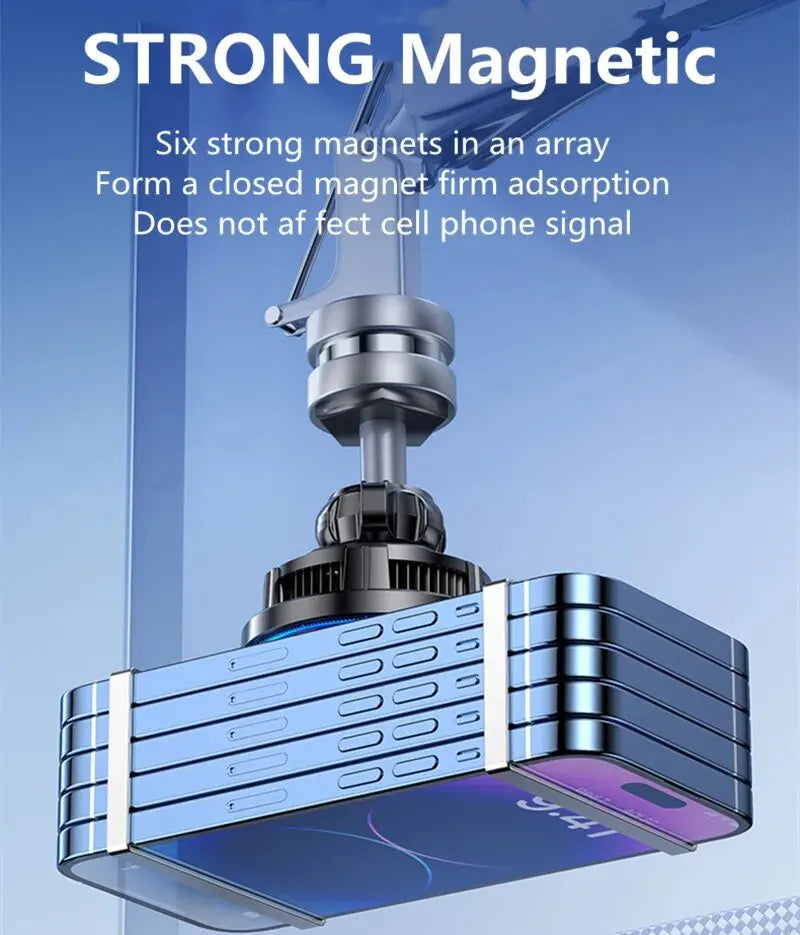 Magnetic Wireless Car Charger – Fast Magsafe Phone Holder Mount
