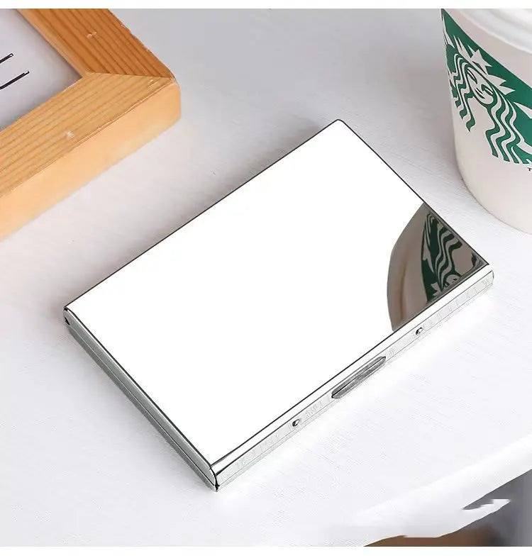 RFID-Blocking Slim Aluminum Wallet – Minimalist Cardholder for Men