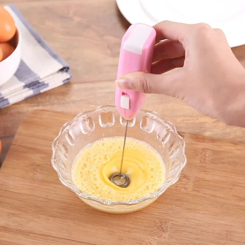 Electric Milk Frother & Egg Beater – Handheld Kitchen Whisk