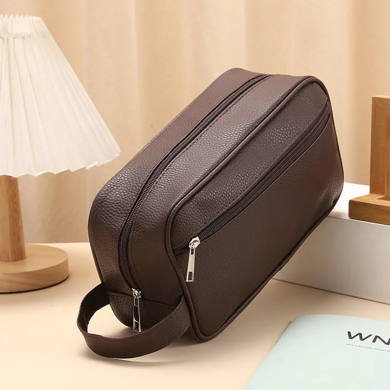 Men’s Waterproof Travel Toiletry Bag – PVC Cosmetic Organizer