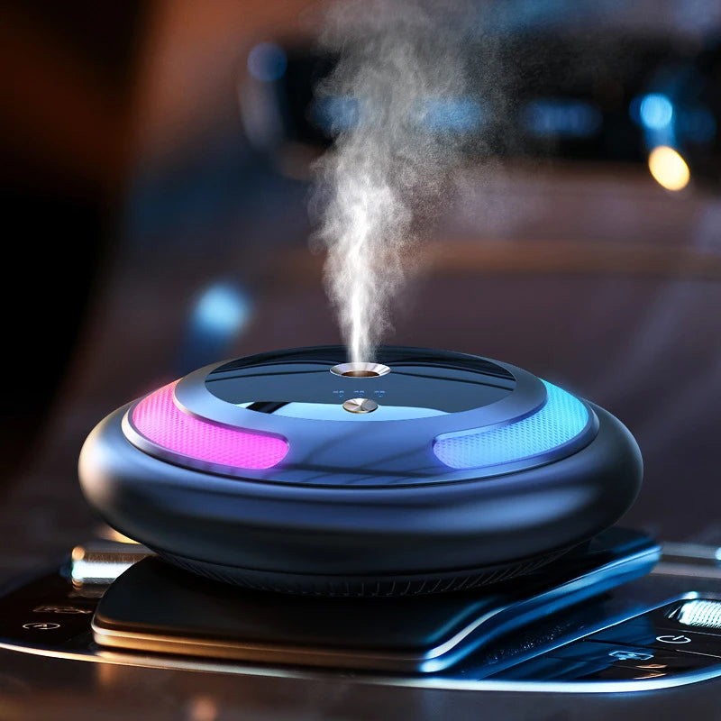 Smart Car Humidifier & Essential Oil Diffuser – LED Aromatherapy Air Freshener