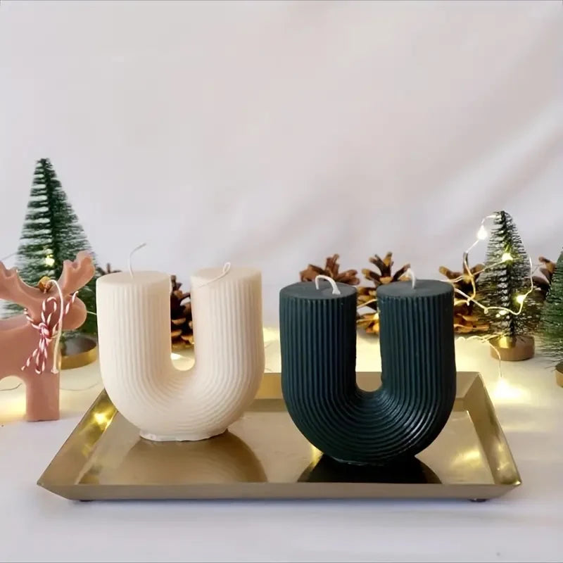 U Shape Candle Silicone Mold DIY Handmade Arch Scented Candle
