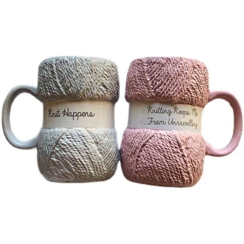 Creative Colorful Wool Ceramics Mugs coffee mug