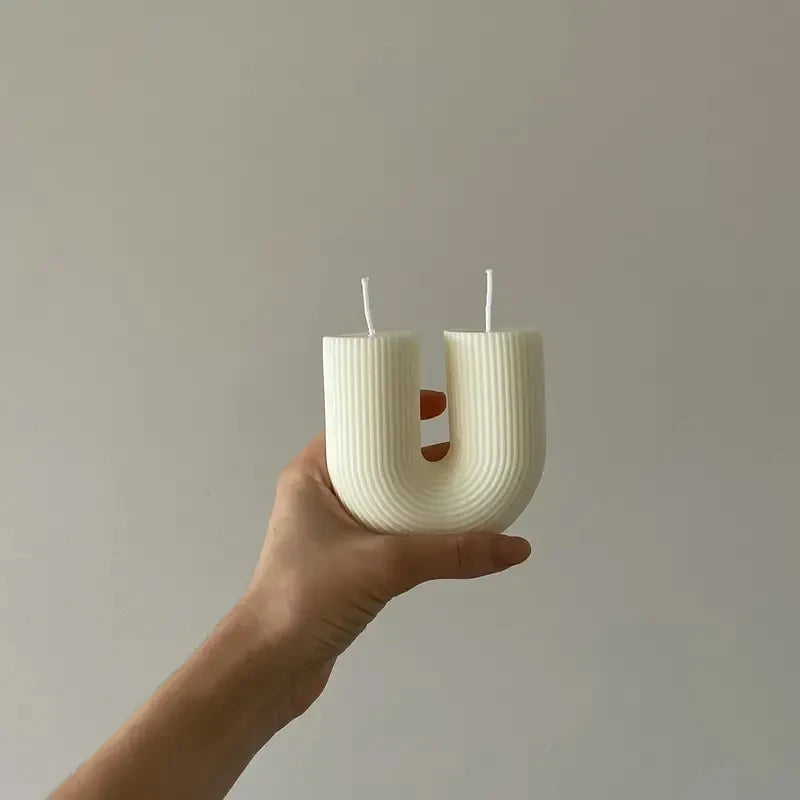 U Shape Candle Silicone Mold DIY Handmade Arch Scented Candle