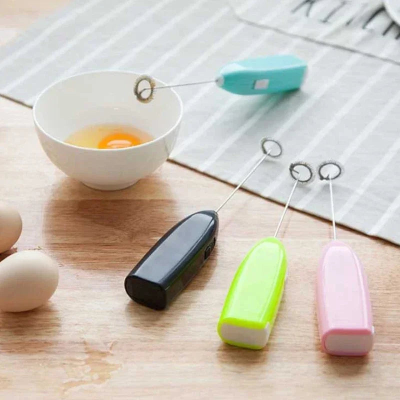 Electric Milk Frother & Egg Beater – Handheld Kitchen Whisk
