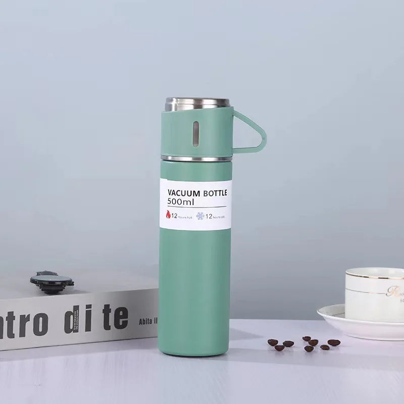 500ML Stainless Steel Vacuum Flask – Thermal Insulated Couple Bottle