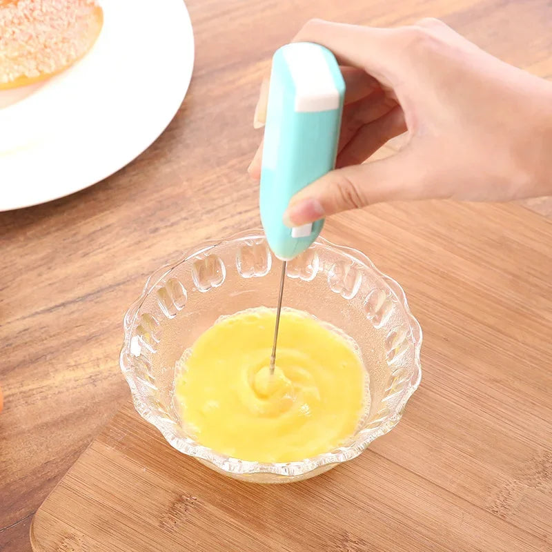 Electric Milk Frother & Egg Beater – Handheld Kitchen Whisk