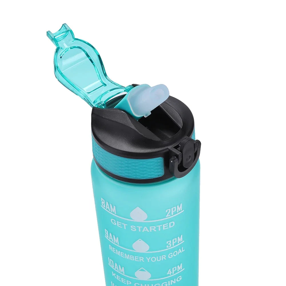 1 Liter Water Bottle Motivational Sport Water Bottle Leakproof