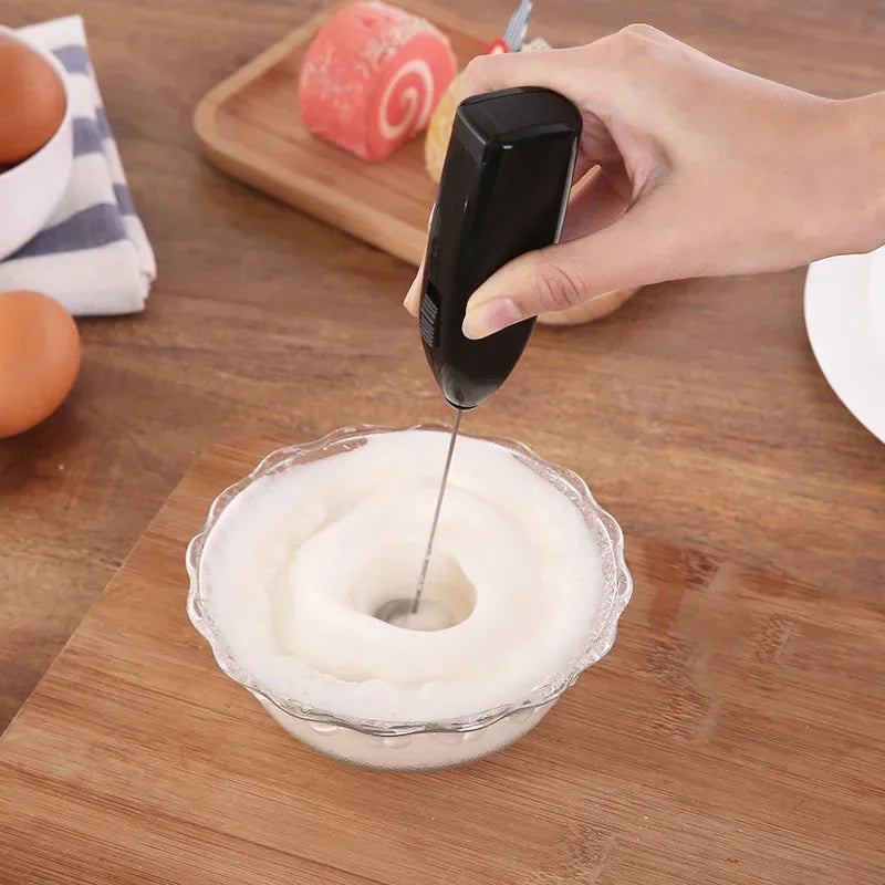 Electric Milk Frother & Egg Beater – Handheld Kitchen Whisk